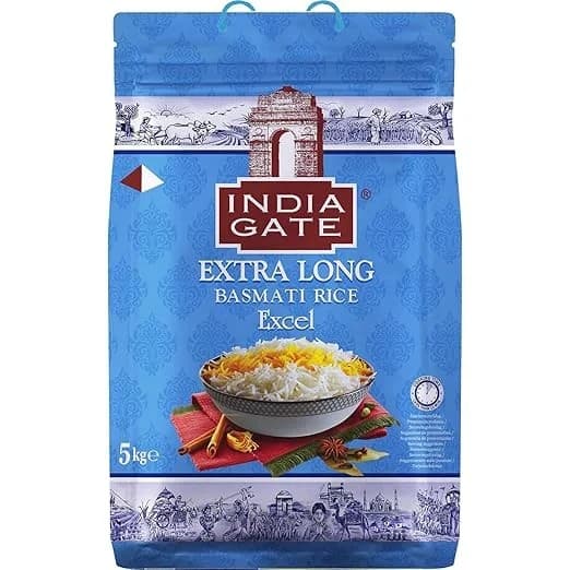 INDIA GATE Basmati Rice Extra Long Excel 5Kg