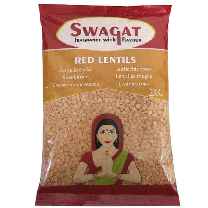 SWAGAT Red Split Lentils 2Kg