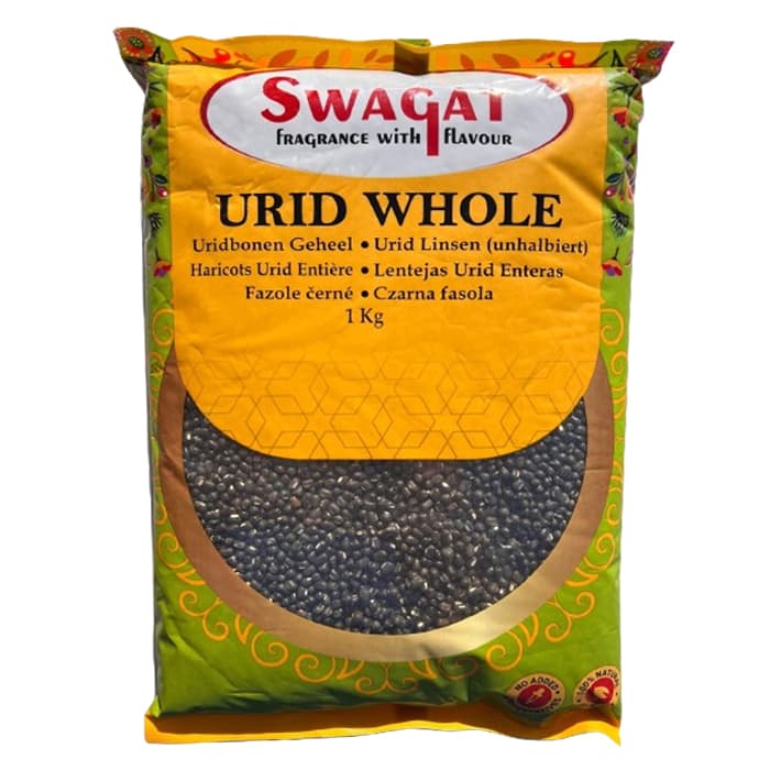 SWAGAT Urid Whole Black Beans 1kg