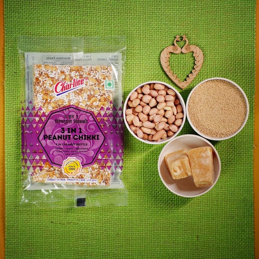 Charliee 3 in 1 Peanut Chikki 100g