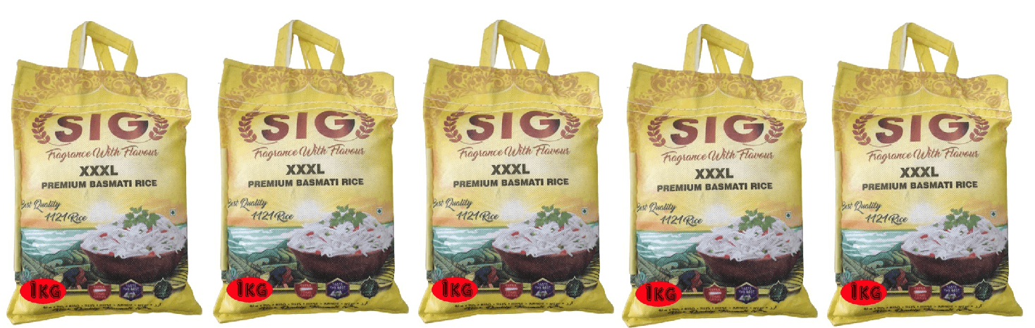 SIG Basmati Rice Premium XXXL 5x1Kg