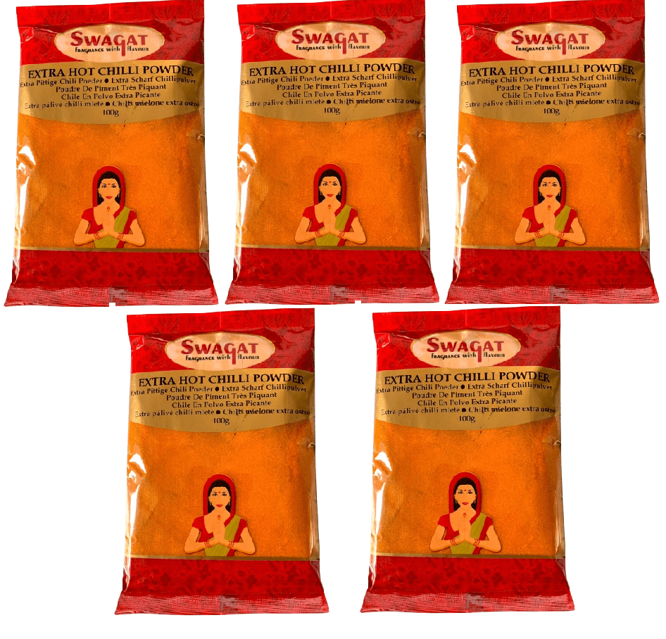 SWAGAT Extra Hot Chilli Powder 5x100g