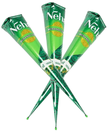 NEHA Natural Henna for skin painting (Heena Cone) 3x25g
