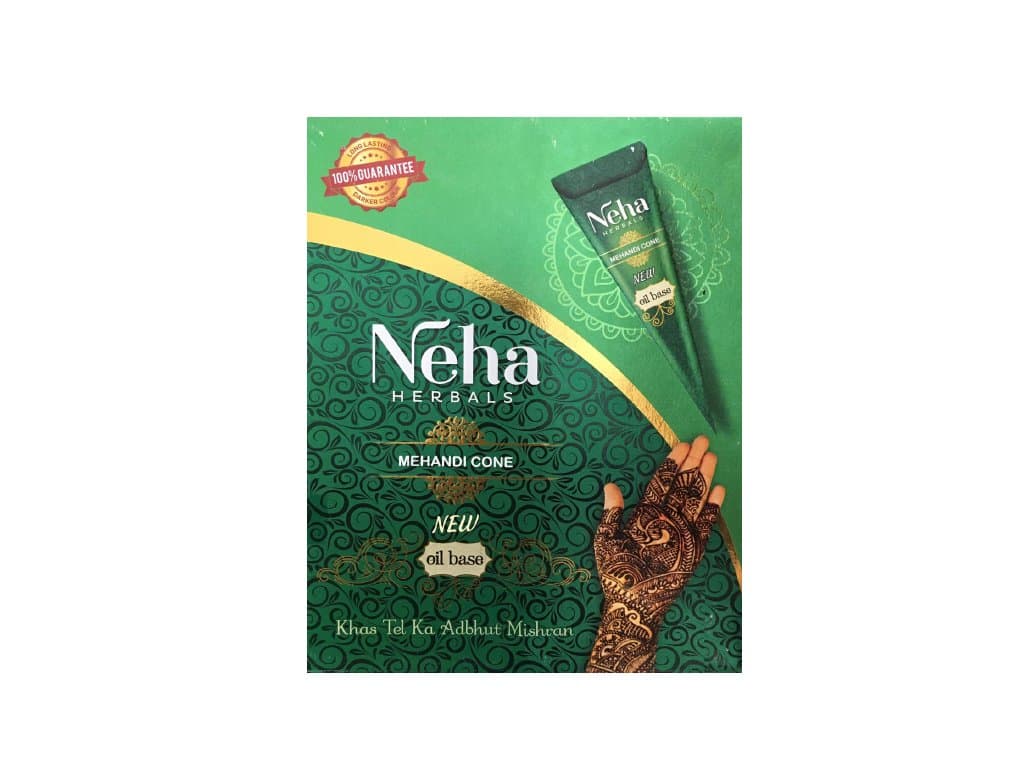 NEHA Natural Henna for skin painting (Heena Cone) 3x25g