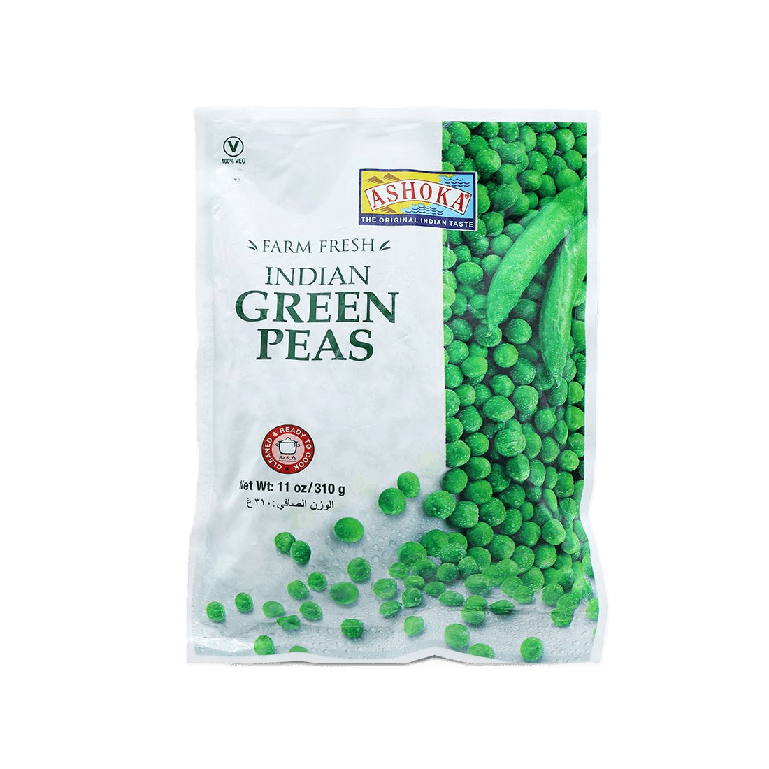 Ashoka Indian Green Peas 310g (Frozen)