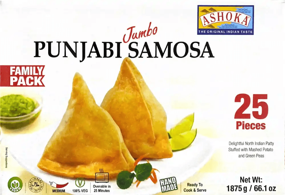 ASHOKA JUMBO PUNJABI SAMOSA (FROZEN) 1875G