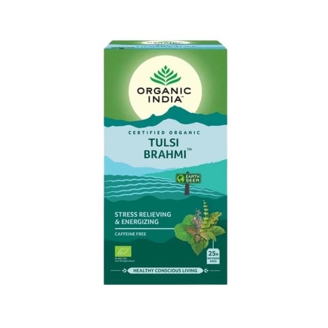 ORGANIC INDIA Organic Tulsi Brahmi Chai 25bags 43.50G