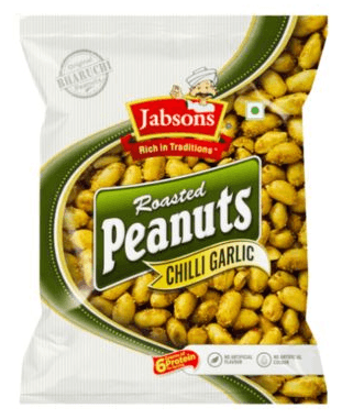 Jabsons Roasted Peanuts Chilli Garlic 140G