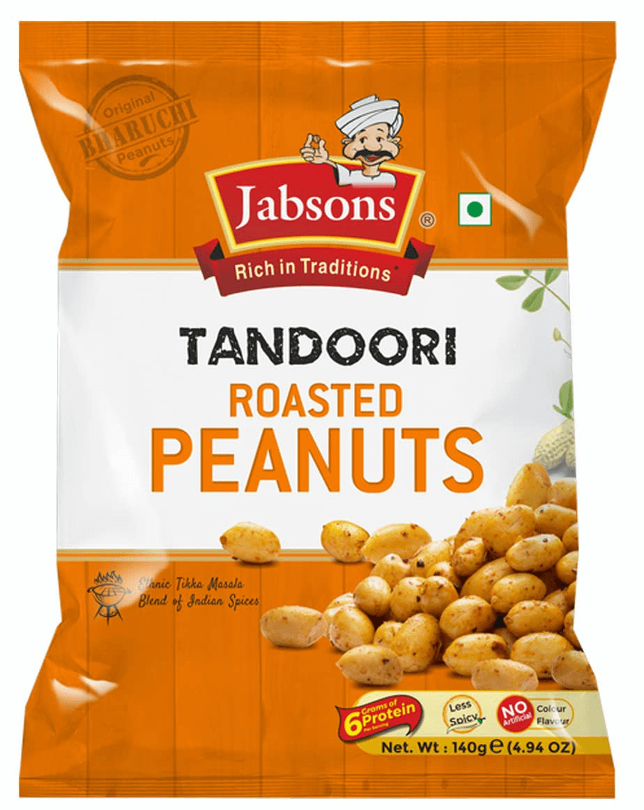 Jabsons Tandoori Roasted Peanuts 140G