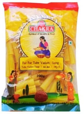 Chakra Tube Vadam Long Yellow 200g