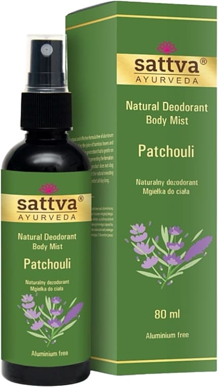 SATTVA Natural Deodorant Body Mist Patchouli 80ml