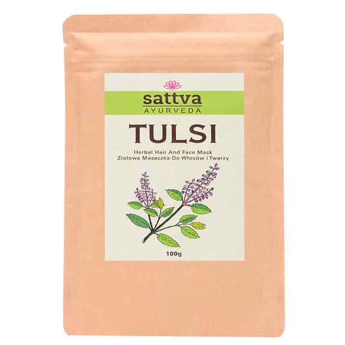 SATTVA Tulsi Herbal Hair and Face Mask 100g