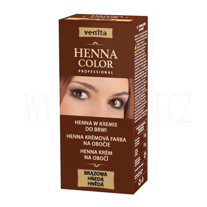 VENITA Henna Eyebrow Colour Brown 15g