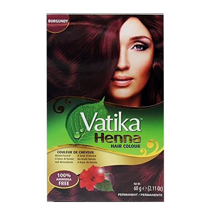 VATIKA Henna Burgundy Hair Colour 6 x 10g