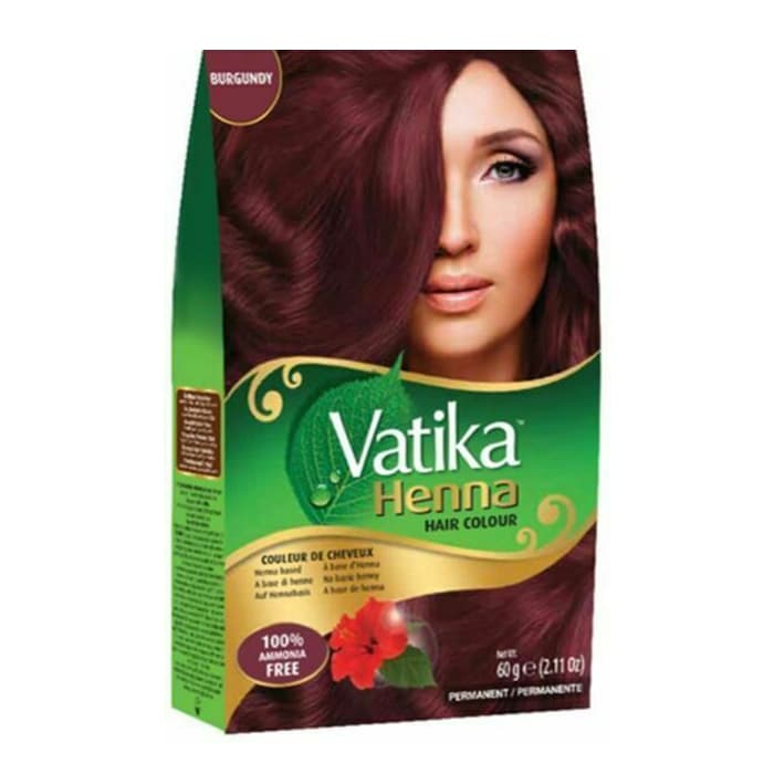 VATIKA Henna Burgundy Hair Colour 6 x 10g