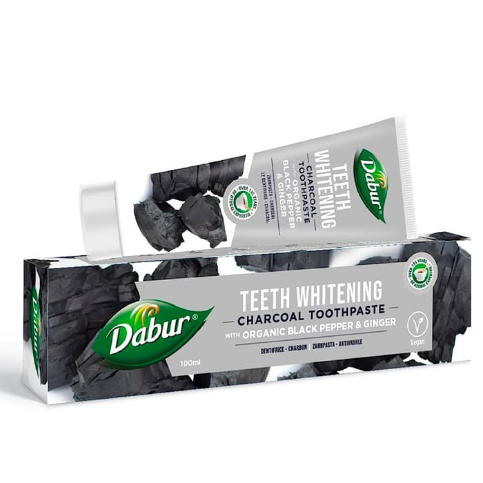 DABUR Charcoal Toothpaste with Organic Black Pepper and Ginger 100ml