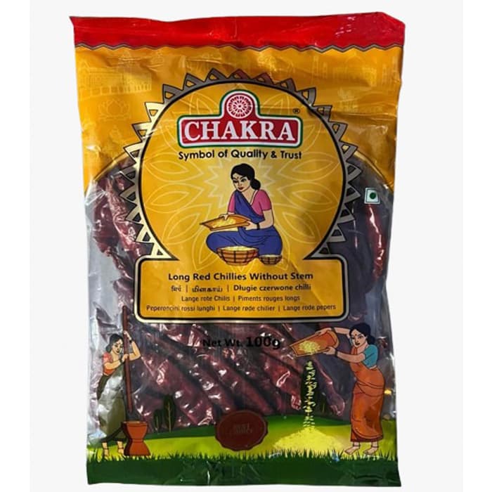CHAKRA Long Chilli Whole Stemless 100g