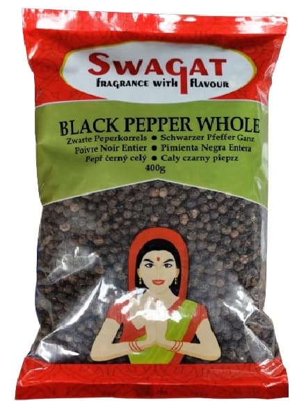 SWAGAT Black Pepper Whole 400g