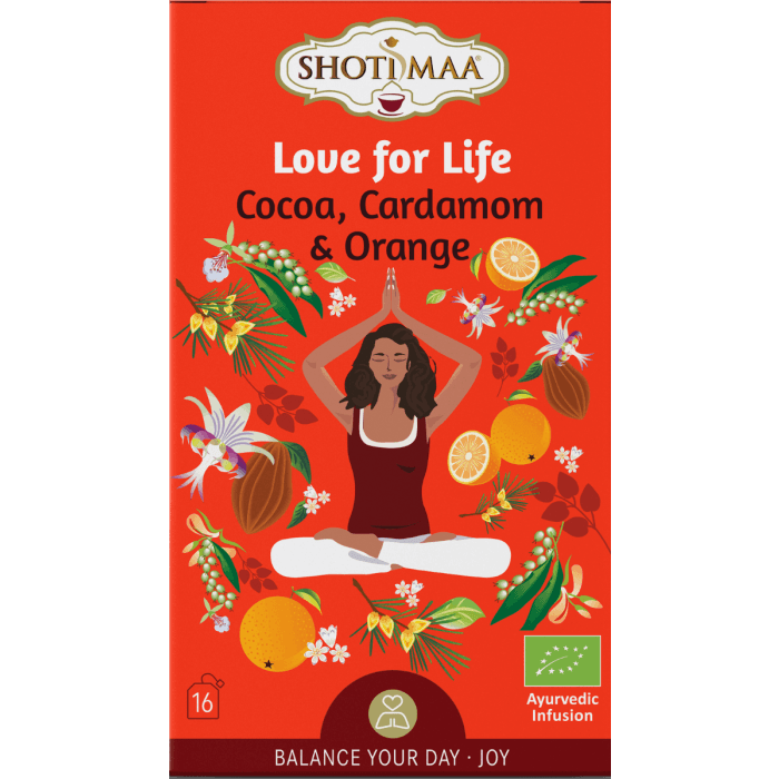 SHOTI MAA BIO Hari Chai Love for Life 16 x 2g