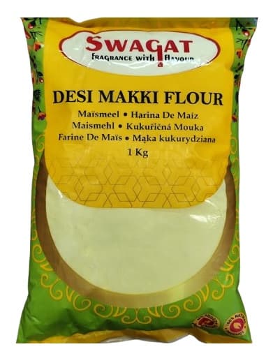 SWAGAT Desi Makki Atta - Corn Flour 1kg