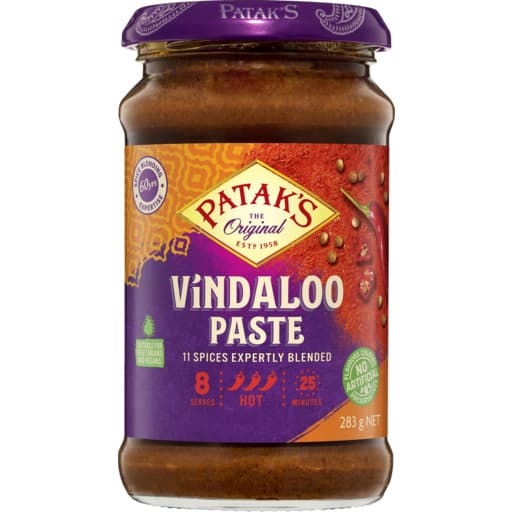 PATAK'S Hot Vindaloo Paste 283g