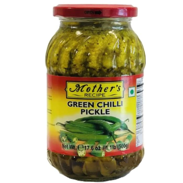 MOTHER'S RECIPE Green Chilli Pickle 500g
