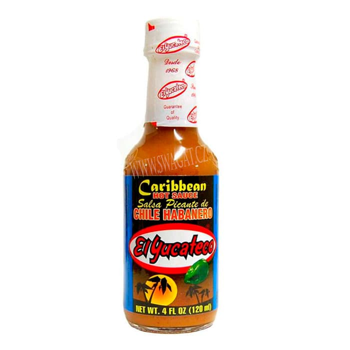 El YUCATECO Caribbean Salsa Picante de Chile Habanero 120ml
