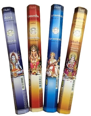FLUTE Shiva, Ganesha, Saraswati, Lakshmi 4 x 20pcs