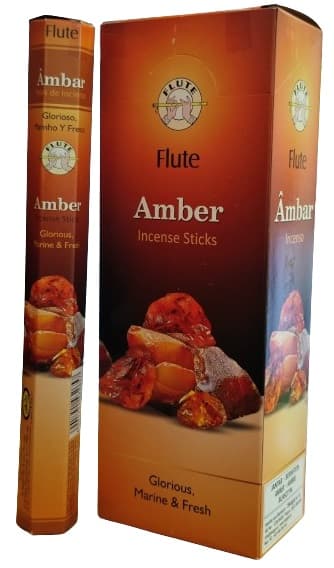 FLUTE Amber Incense Sticks 20pc
