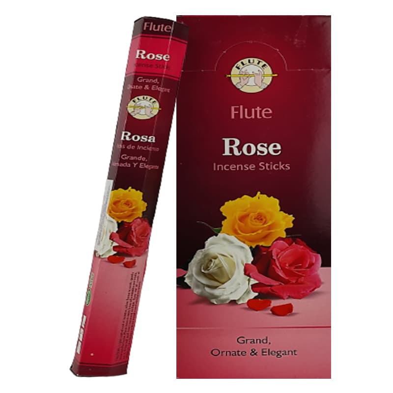 FLUTE Rose Incense Sticks 20pcs