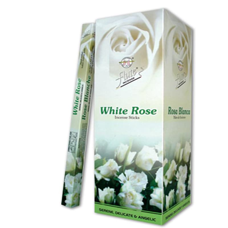 FLUTE White Rose Incense Sticks 20pc