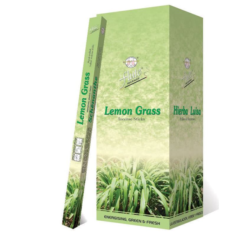 FLUTE Lemon Grass Incense Sticks 20pc