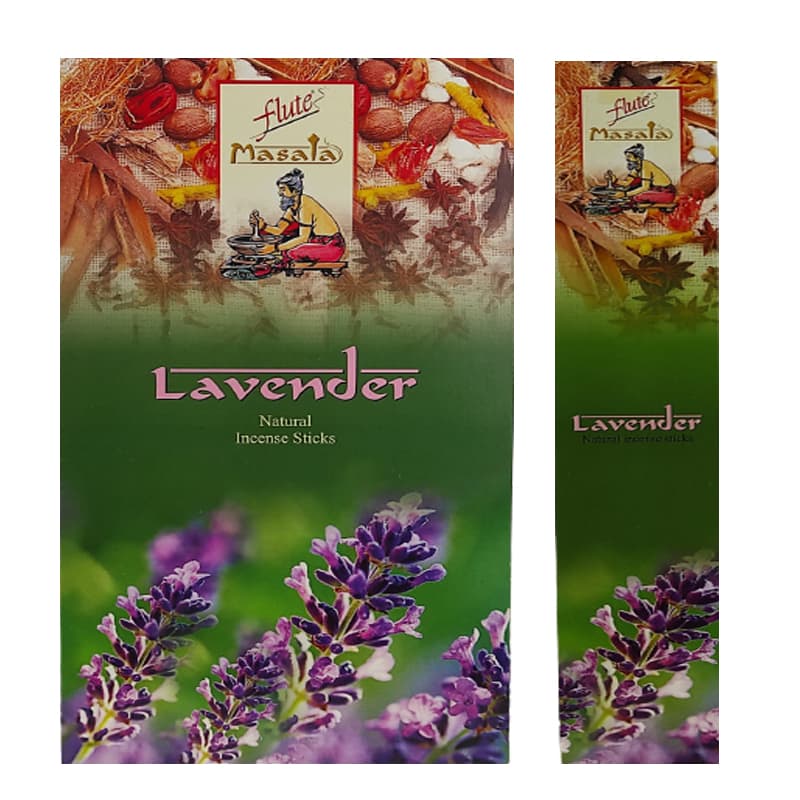 FLUTE MASALA Lavender Incense Sticks 15pcs