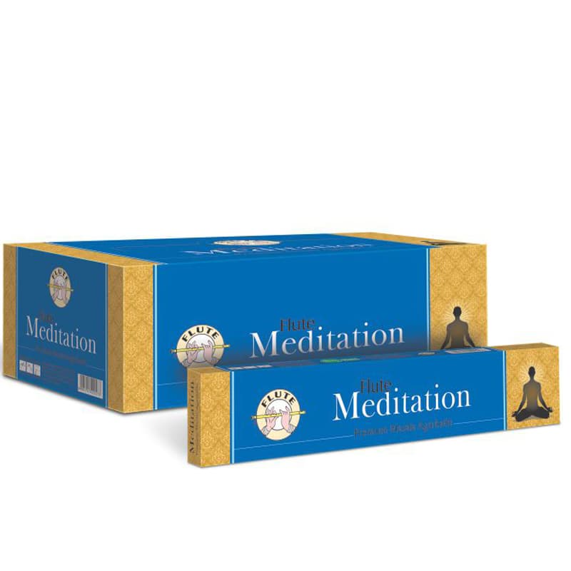 FLUTE PREMIUM Meditation Masala Incense Sticks 12ks