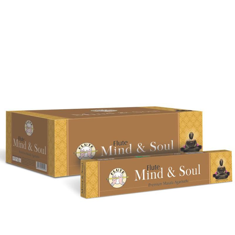 FLUTE PREMIUM Mind & Soul Masala Incense Sticks 12ks