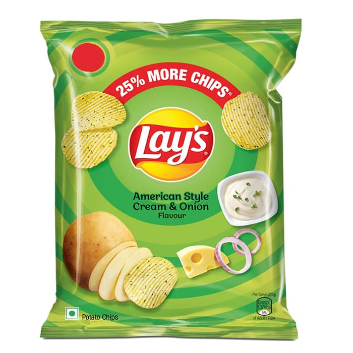LAY’S Cream & Onion Chips 50g