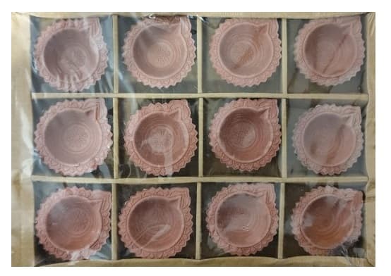 Clay Festival Lamps Diya 12pcs